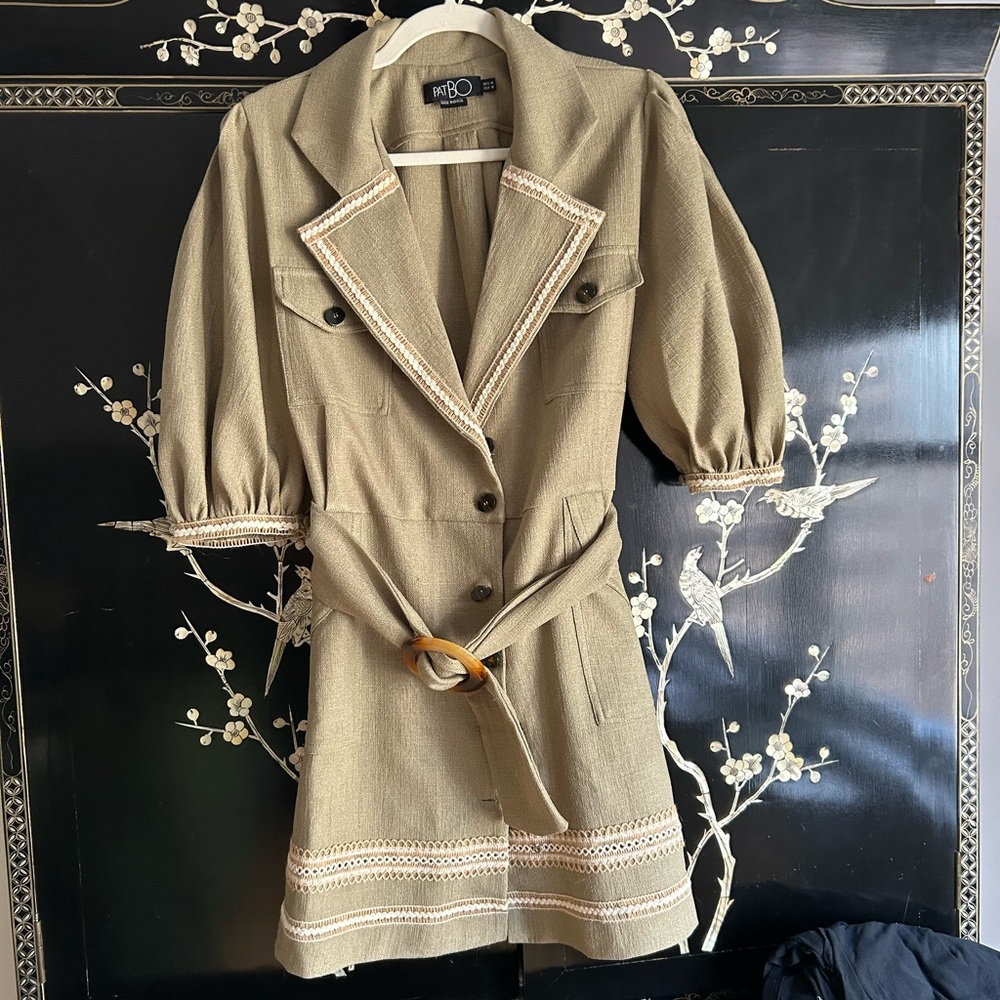 Pat Bo dress with belt detail and pockets